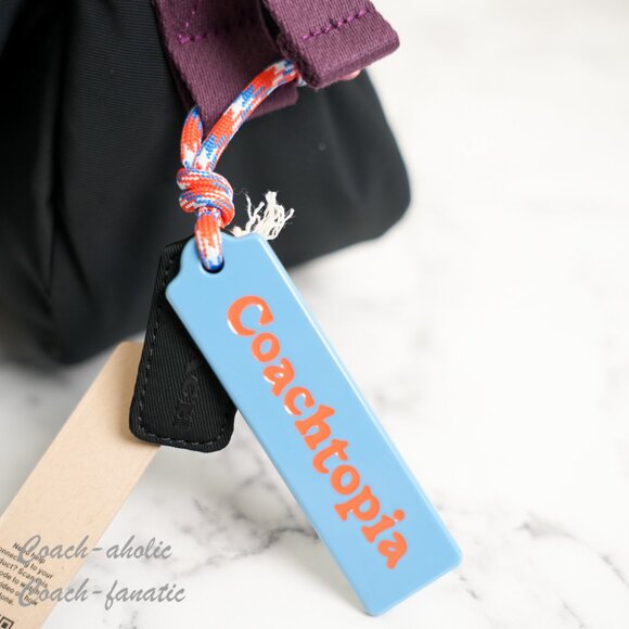 NWT Coach Coachtopia CQ859 Loop Puffy Wavy Dinky Bag in Black - Picture 5 of 16